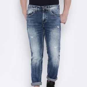 Voi Jeans Blue Borris Slim Fit Mid Rise